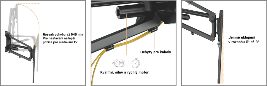 MKF-21DM647 motorický držák na TV